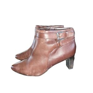 Lauren Ralph Lauren Nara Brown Ankle Boots Size 7.5B